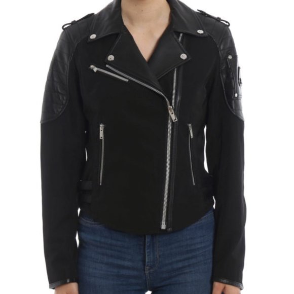 Moose Knuckles Jackets & Blazers - MOOSE KNUCKLES CASTELNEAU MOTO JACKET